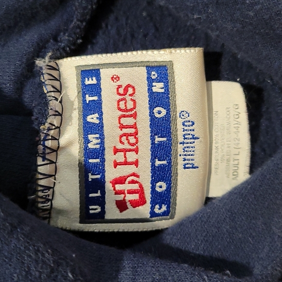 Vintage Ultimate Cotton Hanes print pro Distressed Michigan hoodie - Picture 4 of 7